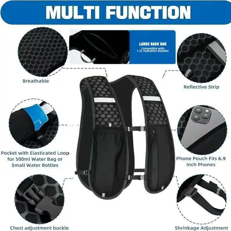 Unisex Water Resistant Breatha - Hydration Vest 评论和价格
