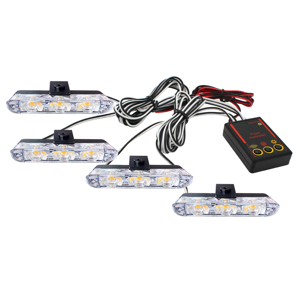 12V Car Grille Strobe Light He - Running Headlamp 评论和价格