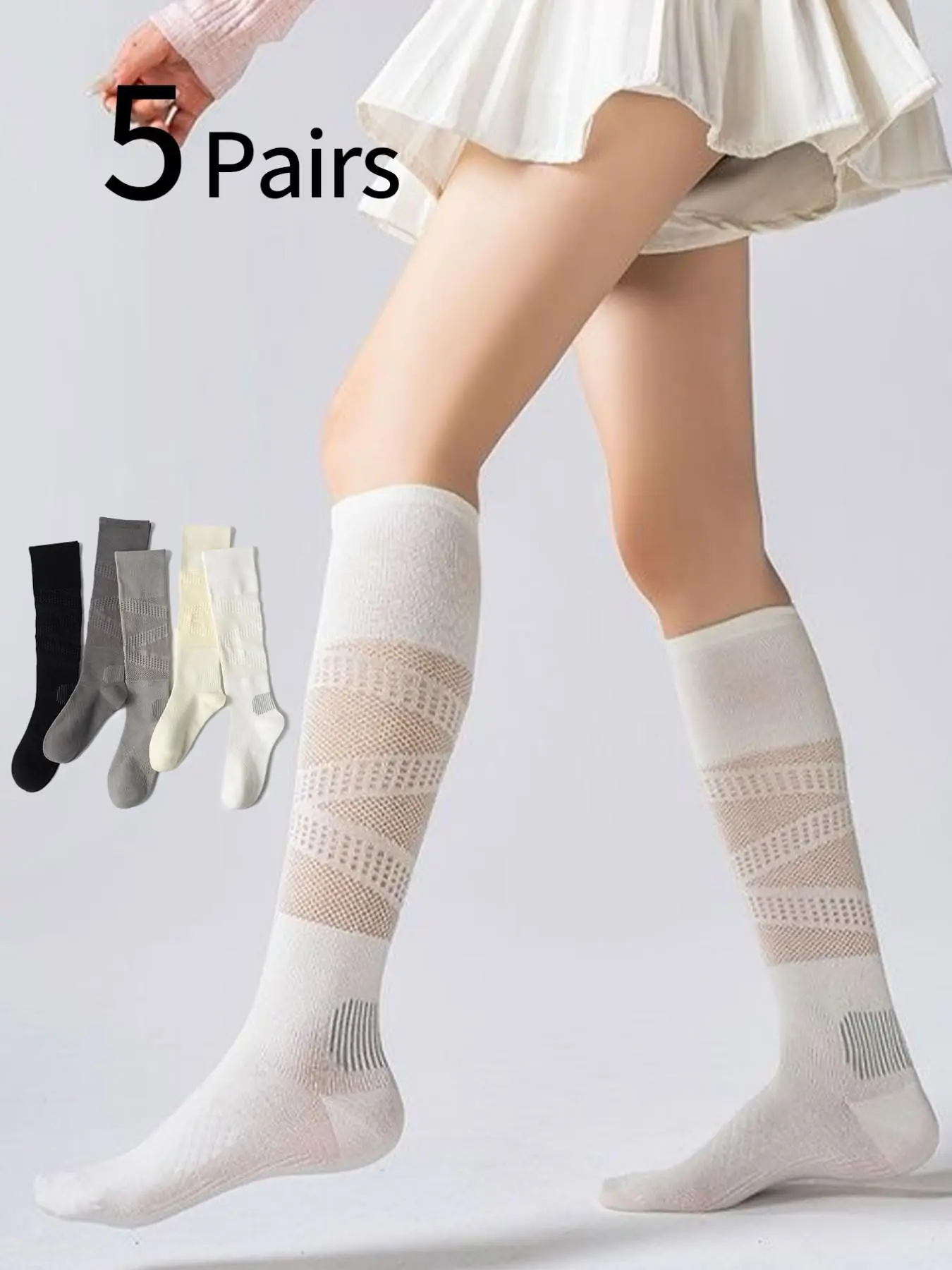 5 Pairs Women's Sports Socks,  - Sports Socks 评论和价格