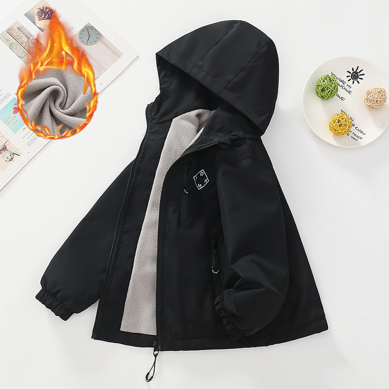 Autumn Winter Boys Jacket Thic - Running Gear Kids 评论和价格
